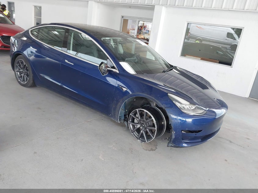 2019 Tesla Model 3 VIN 5YJ3E1EA4KF428759 IAAI salvage auction — RIGHT FRONT, Salvage Title, sold $4,200 on 2026-08-02 (photo 1)