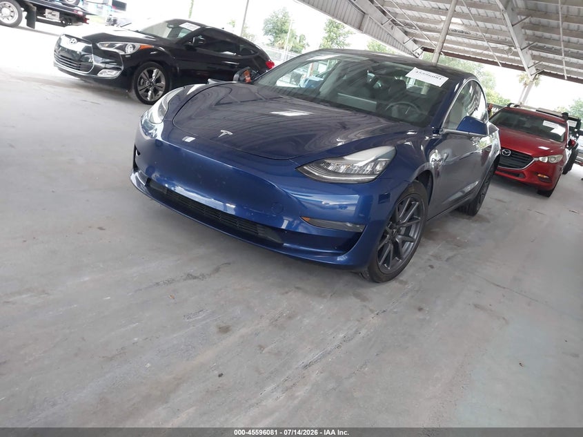 2019 Tesla Model 3 VIN 5YJ3E1EA4KF428759 IAAI salvage auction — RIGHT FRONT, Salvage Title, sold $4,200 on 2026-08-02 (photo 2)