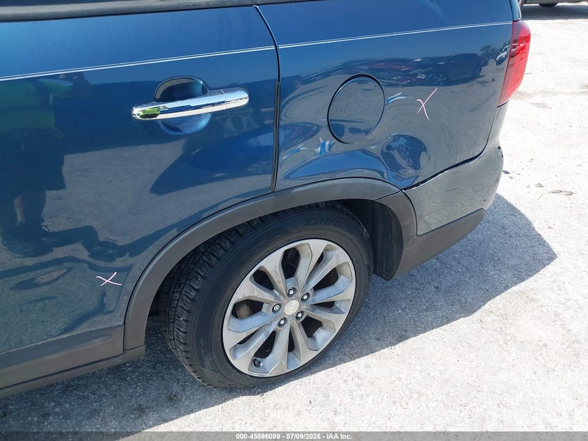 2014 Kia Sorento VIN 5XYKU4A78EG534039 IAAI salvage auction — LEFT REAR, Salvage Title, sold $1,300 on 2026-07-23 (photo 6)
