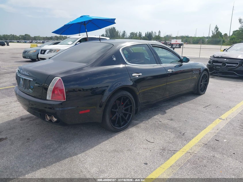 2006 Maserati Quattroporte VIN ZAMCE39A660020642 IAAI salvage auction — NORMAL WEAR, Clear (Florida), sold $550 on 2026-08-06 (photo 4)