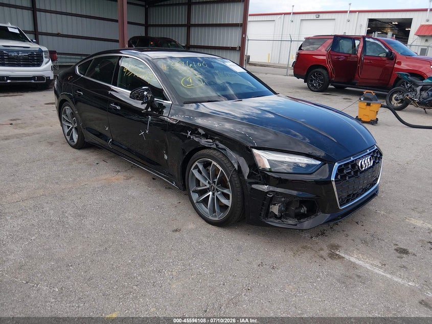 2022 Audi A5 VIN WAUEACF54NA022539 IAAI salvage auction — RIGHT SIDE, Salvage (Missouri), sold $9,900 on 2026-07-30 (photo 1)