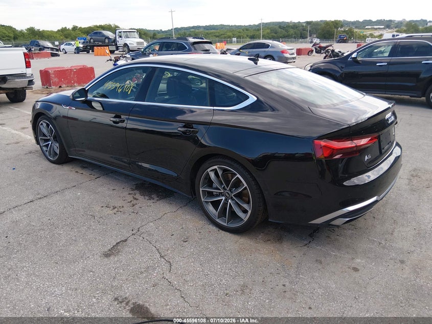 2022 Audi A5 VIN WAUEACF54NA022539 IAAI salvage auction — RIGHT SIDE, Salvage (Missouri), sold $9,900 on 2026-07-30 (photo 3)