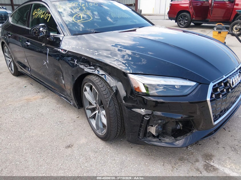 2022 Audi A5 VIN WAUEACF54NA022539 IAAI salvage auction — RIGHT SIDE, Salvage (Missouri), sold $9,900 on 2026-07-30 (photo 6)