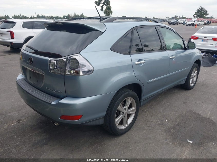 2008 Lexus Rx 400h VIN JTJGW31U582008219 IAAI salvage auction — NORMAL WEAR, Clear - Dealer Only (California), sold $1,000 on 2026-07-28 (photo 4)