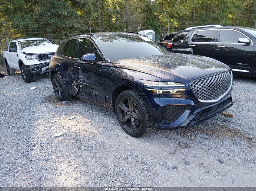 2023 Genesis Gv70 VIN KMUMCDTC4PU098553 IAAI salvage auction — SIDE, Salvage Title, sold $16,300 on 2026-10-12 (photo 1)