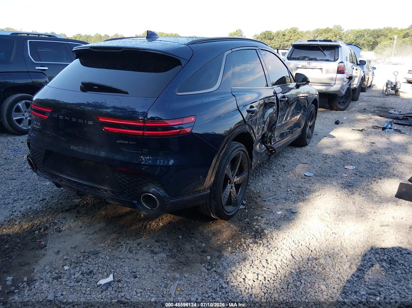 2023 Genesis Gv70 VIN KMUMCDTC4PU098553 IAAI salvage auction — SIDE, Salvage Title, sold $16,300 on 2026-10-12 (photo 4)