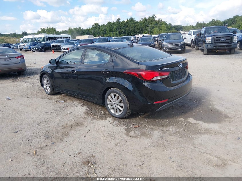 2014 Hyundai Elantra VIN KMHDH4AE2EU029152 IAAI salvage auction — FRONT END, Original (New Hampshire), sold $300 on 2026-07-15 (photo 3)