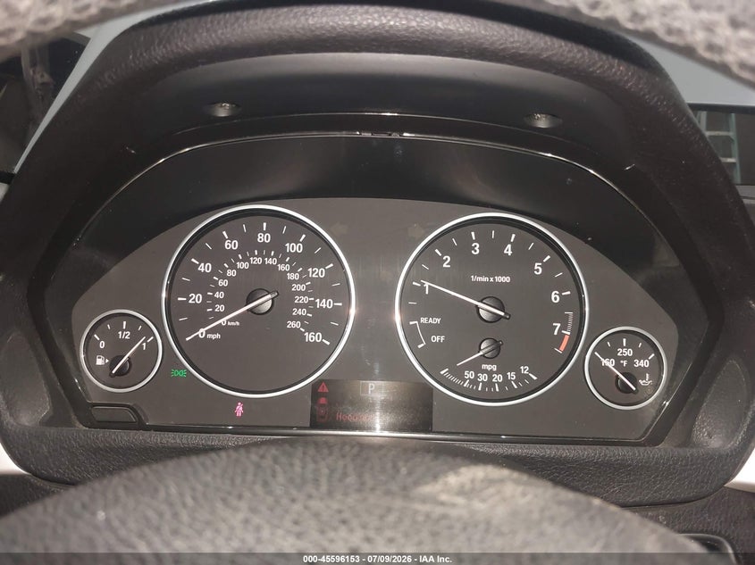 2014 BMW 3er VIN WBA3B1C51EPV79886 IAAI salvage auction — FRONT & REAR, Salvage (Arizona), sold $1,200 on 2026-07-29 (photo 7)