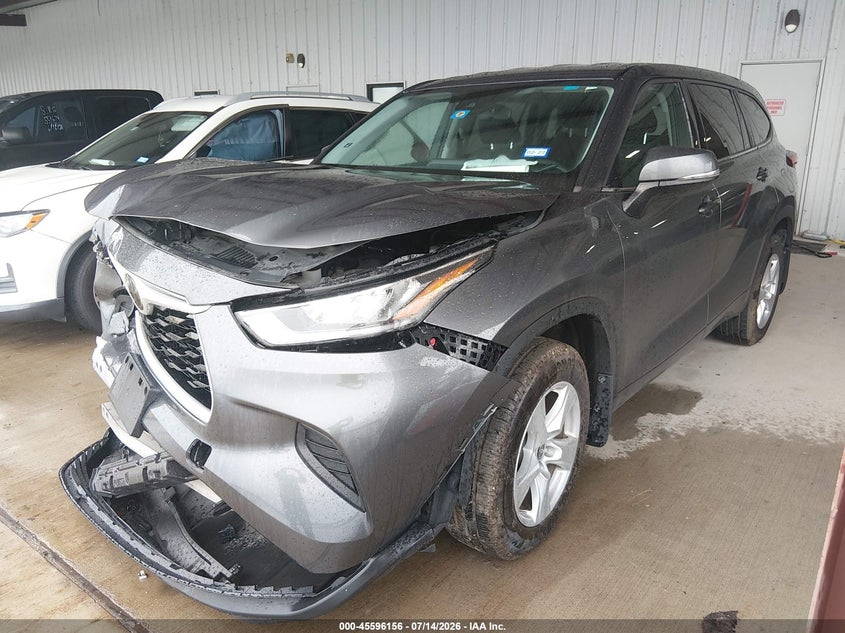 2020 Toyota Highlander VIN 5TDCZRBH0LS006313 IAAI salvage auction — FRONT END, Salvage (Texas), sold $3,550 on 2026-07-24 (photo 2)