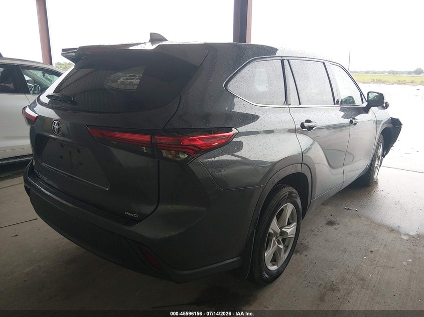 2020 Toyota Highlander VIN 5TDCZRBH0LS006313 IAAI salvage auction — FRONT END, Salvage (Texas), sold $3,550 on 2026-07-24 (photo 4)