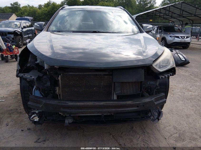 2014 Hyundai Santa fe VIN 5XYZUDLA9EG150603 IAAI salvage auction — FRONT & REAR, Salvage (Connecticut), sold $1,150 on 2026-07-30 (photo 6)
