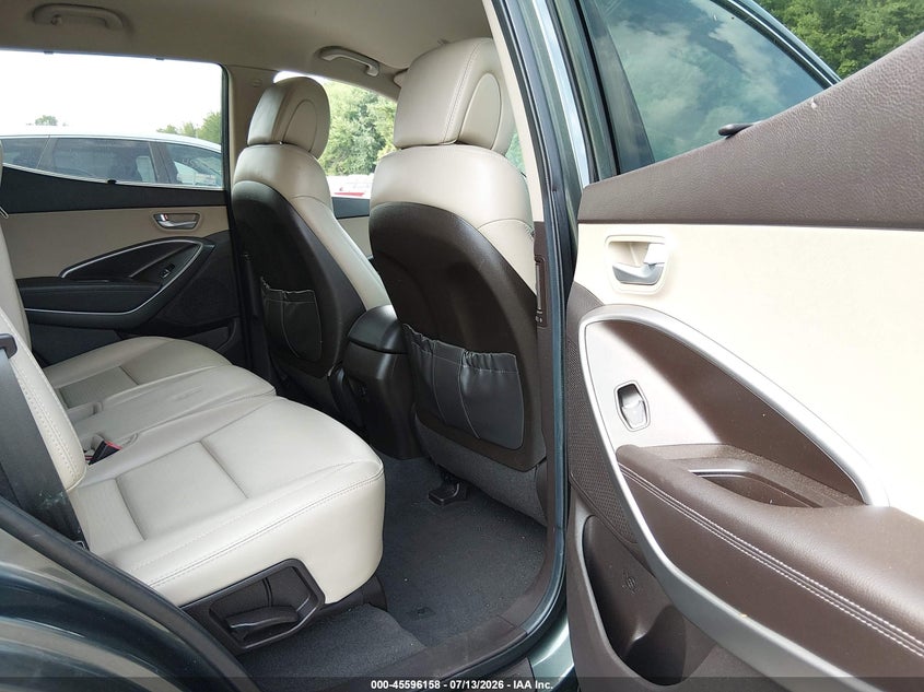 2014 Hyundai Santa fe VIN 5XYZUDLA9EG150603 IAAI salvage auction — FRONT & REAR, Salvage (Connecticut), sold $1,150 on 2026-07-30 (photo 8)