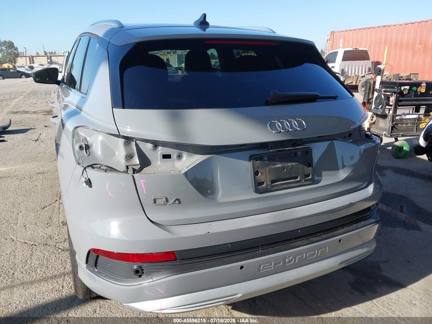2023 Audi Q4 e-tron VIN WA1ACBFZ7PP057708 IAAI salvage auction — REAR END, Salvage Title, sold $14,400 on 2026-09-06 (photo 6)