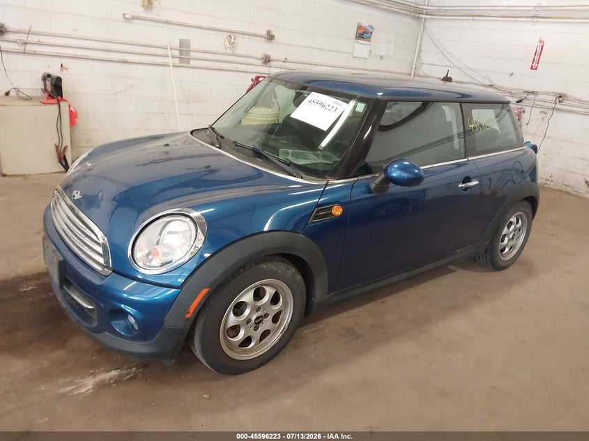 2012 Mini Cooper VIN WMWSU3C51CT367205 IAAI salvage auction — HAIL, Prior Salvage (Minnesota), sold $1,150 on 2026-08-26 (photo 2)