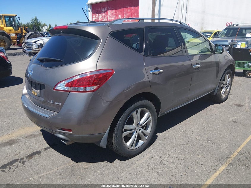 2011 Nissan Murano VIN JN8AZ1MW5BW161172 IAAI salvage auction — NORMAL WEAR, Clear-Dealer Only (Oregon), sold $375 on 2026-07-23 (photo 4)