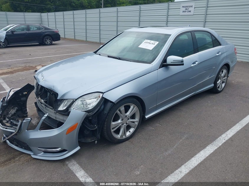 2013 Mercedes-benz E-klasse VIN WDDHF5KB6DA661597 IAAI salvage auction — FRONT END, Clear (Tennessee), sold $875 on 2026-08-11 (photo 2)