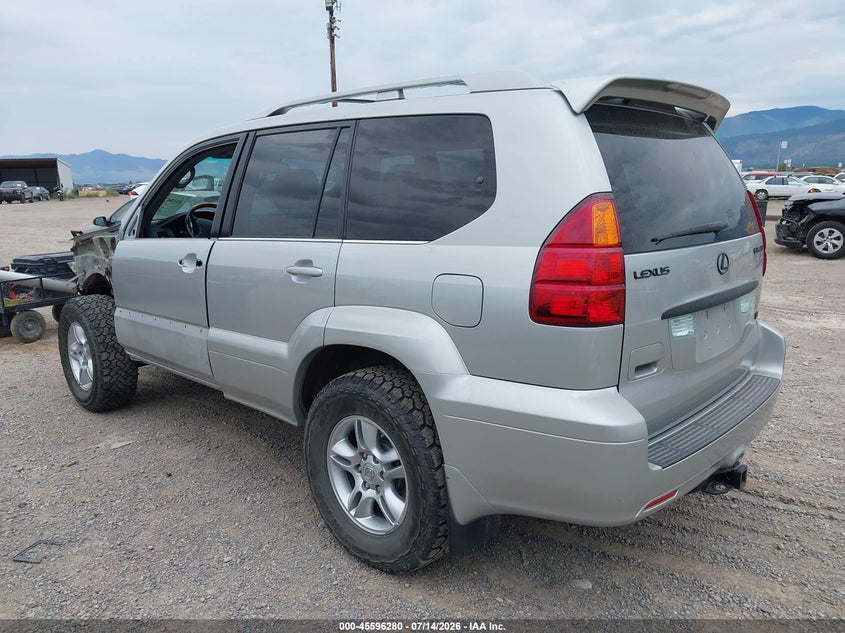 2004 Lexus Gx 470 VIN JTJBT20X240035537 IAAI salvage auction — LEFT FRONT, Clear (Montana), sold $3,650 on 2026-08-02 (photo 3)