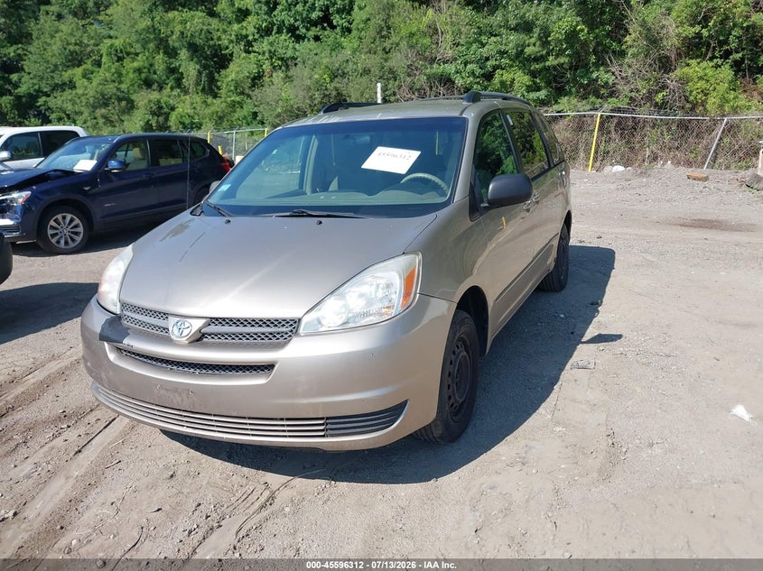 2004 Toyota Sienna VIN 5TDZA23C54S078346 IAAI salvage auction — NORMAL WEAR, Clear (Massachusetts), sold $25 on 2026-07-21 (photo 2)