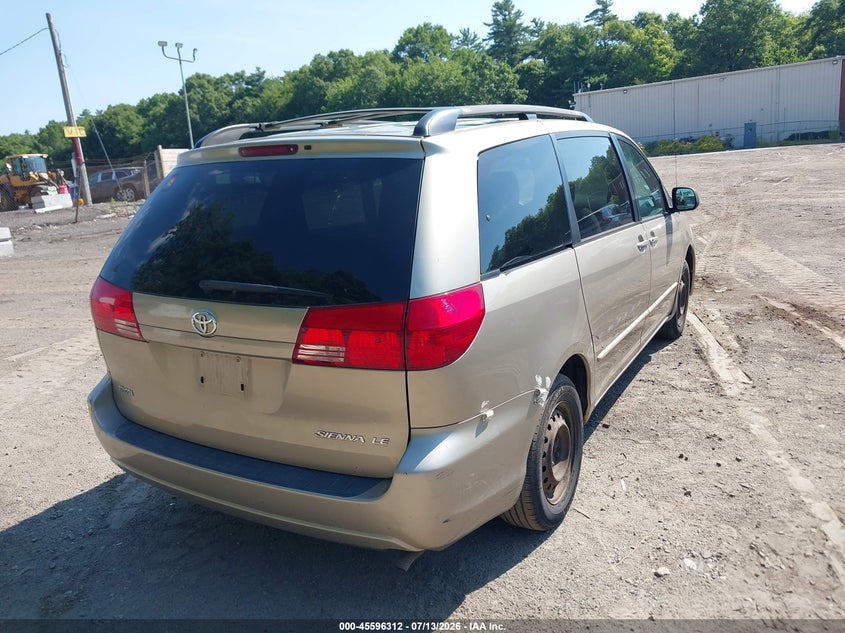 2004 Toyota Sienna VIN 5TDZA23C54S078346 IAAI salvage auction — NORMAL WEAR, Clear (Massachusetts), sold $25 on 2026-07-21 (photo 4)