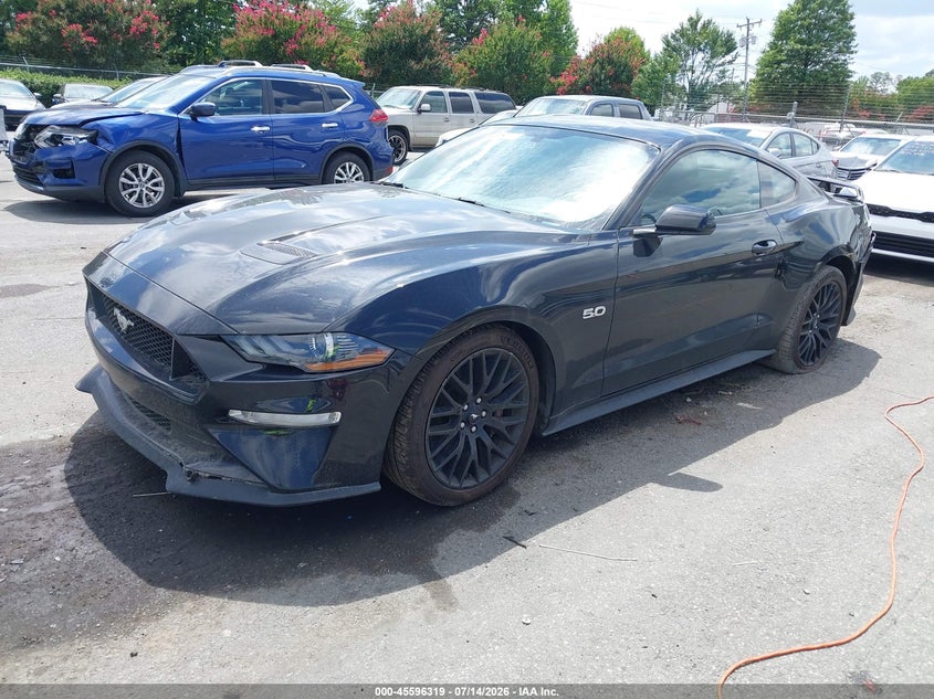 2018 Ford Mustang VIN 1FA6P8CF2J5182606 IAAI salvage auction — REAR END, Salvage Title, sold $8,300 on 2026-07-31 (photo 2)