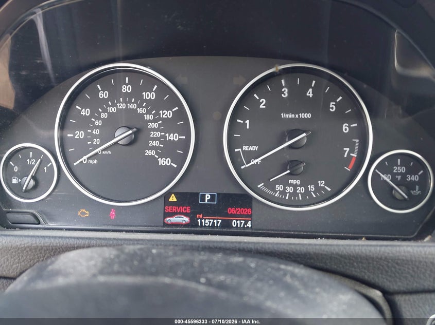 2015 BMW 3 series VIN WBA3B3C58FF546631 IAAI salvage auction — UNKNOWN, Clear (Illinois), sold $700 on 2026-07-29 (photo 7)