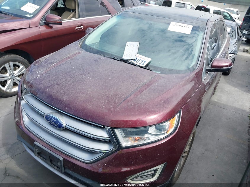 2017 Ford Edge VIN 2FMPK3J91HBC09874 IAAI salvage auction — RIGHT SIDE, Salvage Title, sold $2,200 on 2026-07-25 (photo 2)