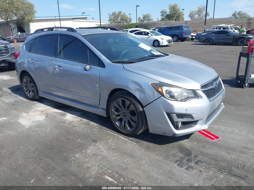 2015 Subaru Impreza VIN JF1GPAU66FH302889 IAAI salvage auction — RIGHT SIDE, Salvage Title, sold $1,500 on 2026-07-31 (photo 1)