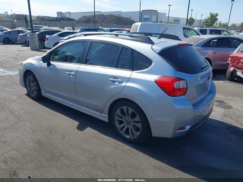 2015 Subaru Impreza VIN JF1GPAU66FH302889 IAAI salvage auction — RIGHT SIDE, Salvage Title, sold $1,500 on 2026-07-31 (photo 3)