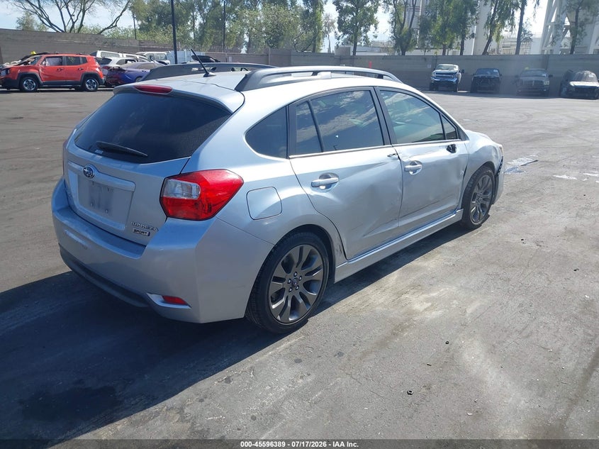 2015 Subaru Impreza VIN JF1GPAU66FH302889 IAAI salvage auction — RIGHT SIDE, Salvage Title, sold $1,500 on 2026-07-31 (photo 4)