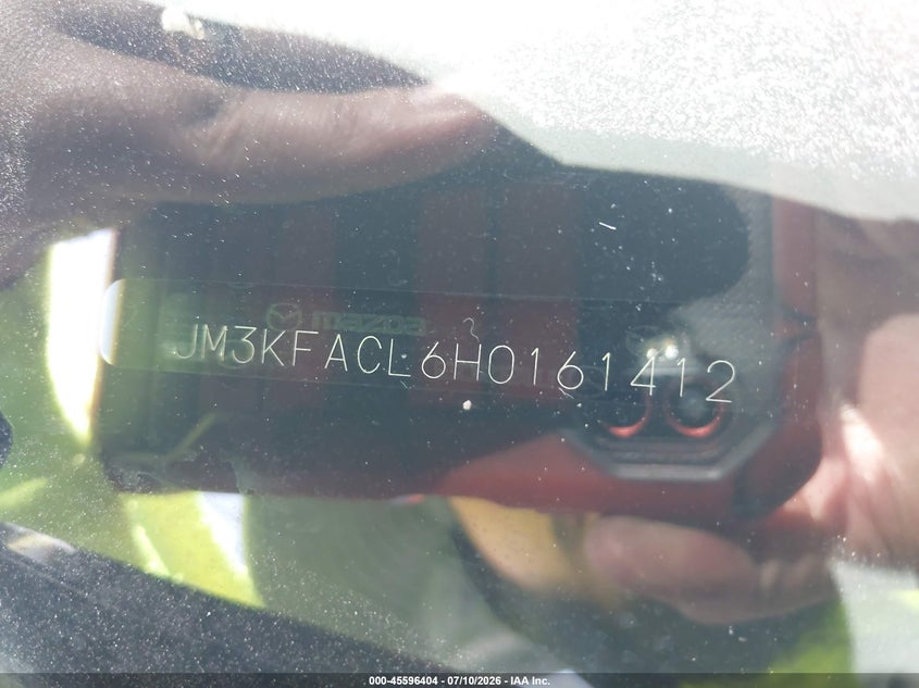 2017 Mazda Cx-5 VIN JM3KFACL6H0161412 IAAI salvage auction — FRONT & REAR, Salvage (Arizona), sold $3,200 on 2026-07-28 (photo 9)