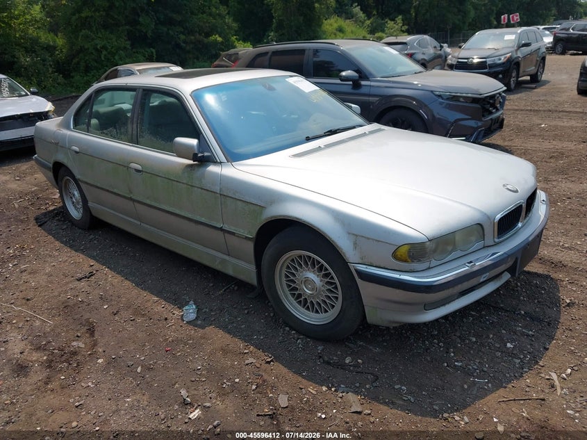 2001 BMW 7 series VIN WBAGH83471DP32637 IAAI salvage auction — NORMAL WEAR, Clear (New York), sold $625 on 2026-07-28 (photo 1)