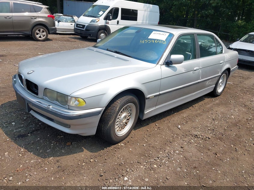 2001 BMW 7 series VIN WBAGH83471DP32637 IAAI salvage auction — NORMAL WEAR, Clear (New York), sold $625 on 2026-07-28 (photo 2)