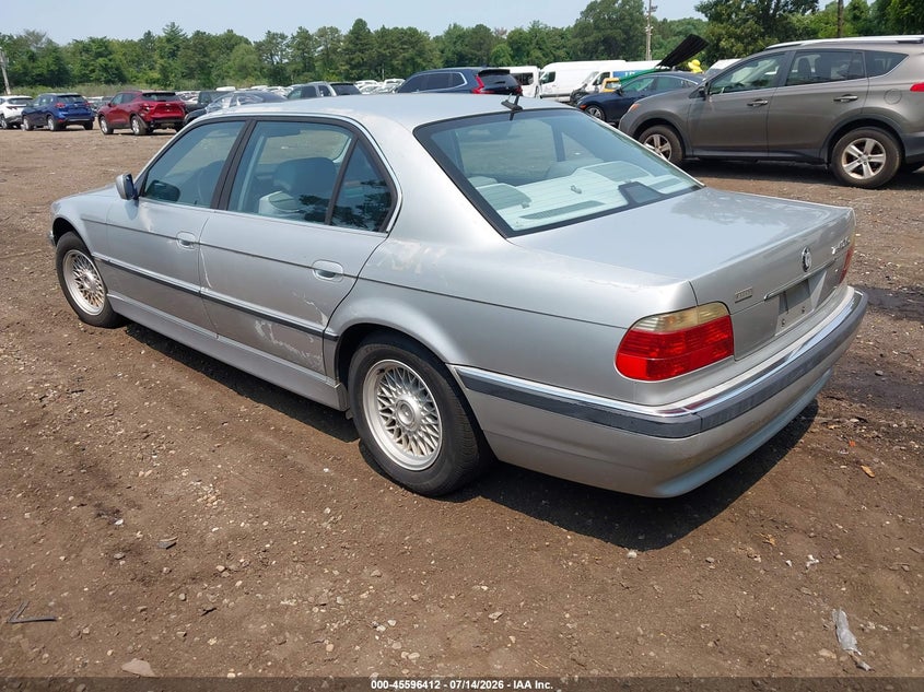 2001 BMW 7 series VIN WBAGH83471DP32637 IAAI salvage auction — NORMAL WEAR, Clear (New York), sold $625 on 2026-07-28 (photo 3)