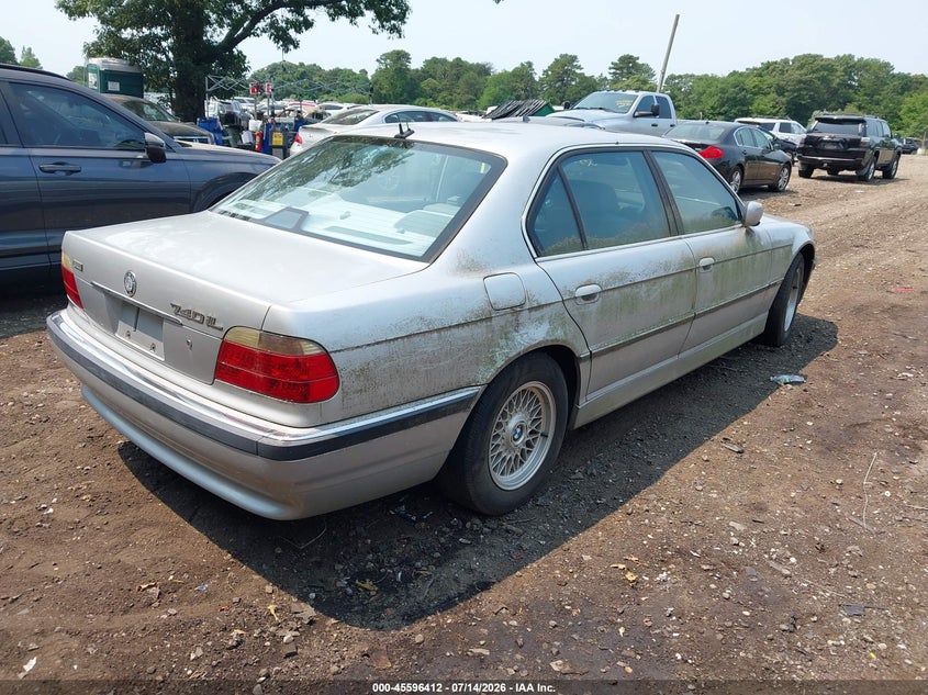 2001 BMW 7 series VIN WBAGH83471DP32637 IAAI salvage auction — NORMAL WEAR, Clear (New York), sold $625 on 2026-07-28 (photo 4)