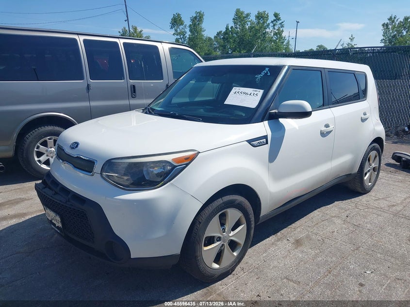 2015 Kia Soul VIN KNDJN2A27F7206224 IAAI salvage auction — RIGHT FRONT, Salvage (Ohio), sold $50 on 2026-07-28 (photo 2)