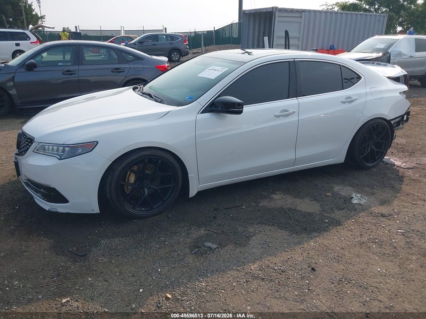 2015 Acura Tlx VIN 19UUB2F58FA024366 IAAI salvage auction — REAR END, Salvage (Virginia), sold $3,000 on 2026-07-31 (photo 2)