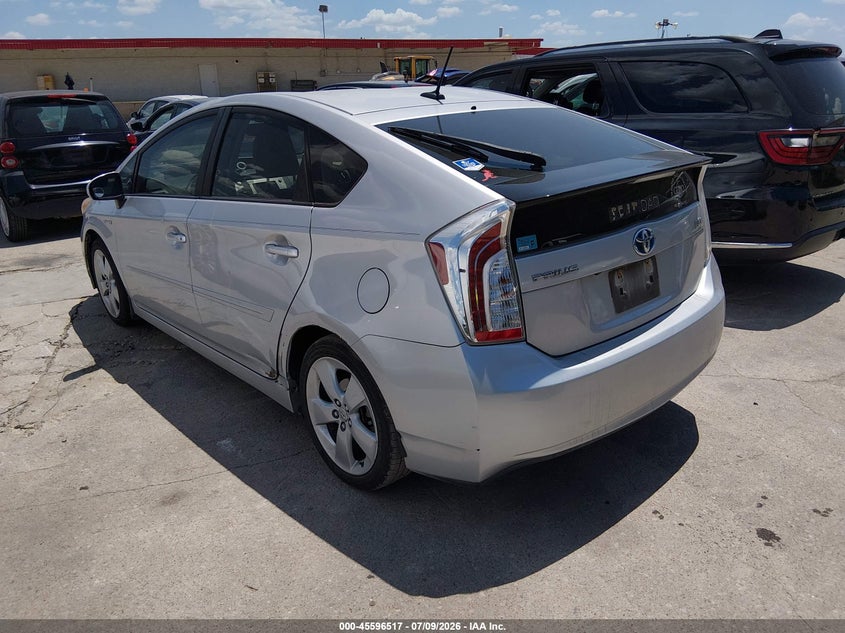 2012 Toyota Prius VIN JTDKN3DU8C1480800 IAAI salvage auction — NORMAL WEAR, Original (Texas), sold $3,350 on 2026-07-29 (photo 3)