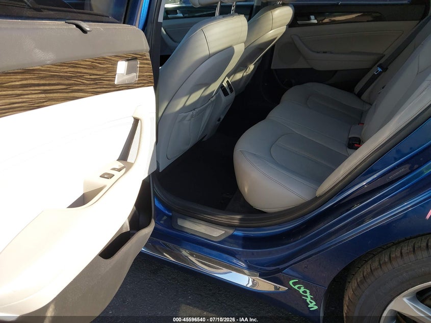 2016 Hyundai Sonata VIN 5NPE34AF8GH346365 IAAI salvage auction — REAR END, Salvage Title, sold $2,475 on 2026-07-31 (photo 8)