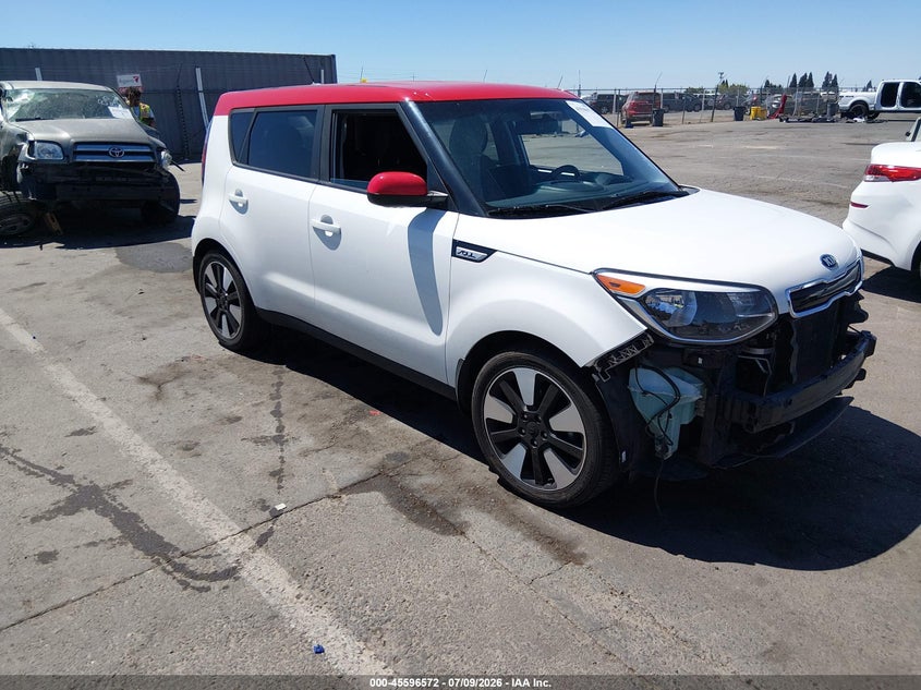 2016 Kia Soul VIN KNDJP3A5XG7318981 IAAI salvage auction — FRONT END, Salvage (California), sold $800 on 2026-07-29 (photo 1)
