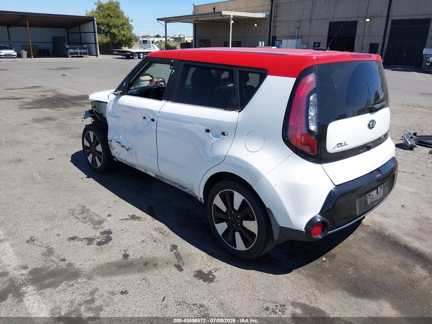 2016 Kia Soul VIN KNDJP3A5XG7318981 IAAI salvage auction — FRONT END, Salvage (California), sold $800 on 2026-07-29 (photo 3)