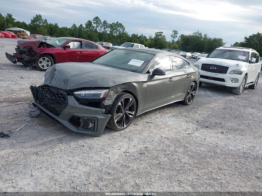 2023 Audi S5 VIN WAUC4CF51PA051238 IAAI salvage auction — FRONT END, Salvage Title, sold $20,275 on 2026-08-27 (photo 2)
