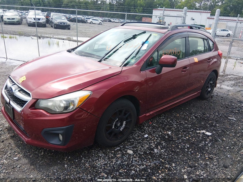 2012 Subaru Impreza VIN JF1GPAS60CH240887 IAAI salvage auction — NORMAL WEAR, Clear (Virginia), sold $375 on 2026-07-24 (photo 2)