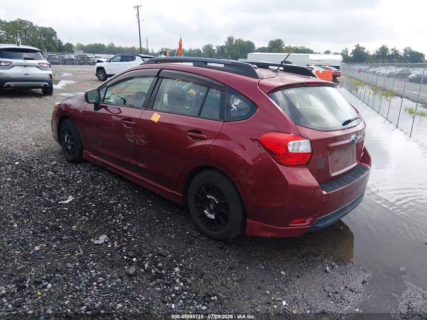 2012 Subaru Impreza VIN JF1GPAS60CH240887 IAAI salvage auction — NORMAL WEAR, Clear (Virginia), sold $375 on 2026-07-24 (photo 3)