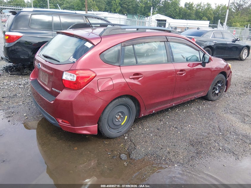2012 Subaru Impreza VIN JF1GPAS60CH240887 IAAI salvage auction — NORMAL WEAR, Clear (Virginia), sold $375 on 2026-07-24 (photo 4)