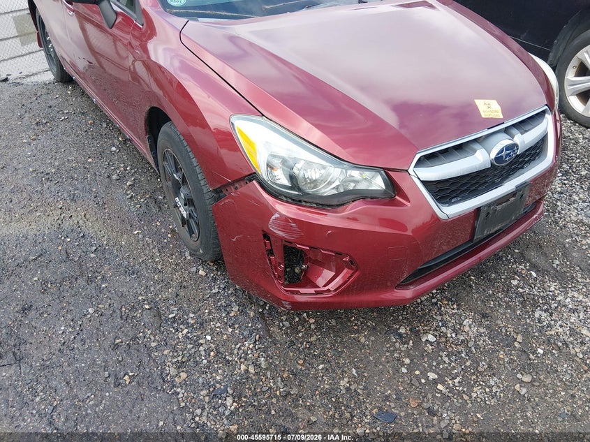 2012 Subaru Impreza VIN JF1GPAS60CH240887 IAAI salvage auction — NORMAL WEAR, Clear (Virginia), sold $375 on 2026-07-24 (photo 6)