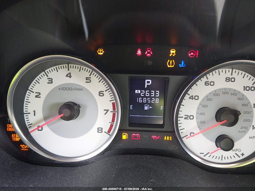 2012 Subaru Impreza VIN JF1GPAS60CH240887 IAAI salvage auction — NORMAL WEAR, Clear (Virginia), sold $375 on 2026-07-24 (photo 7)