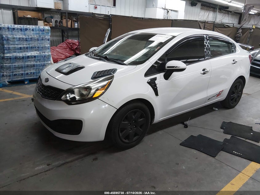2013 Kia Rio VIN KNADM4A31D6170468 IAAI salvage auction — RIGHT SIDE, Salvage (Arizona), sold $775 on 2026-07-28 (photo 2)