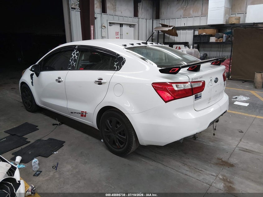 2013 Kia Rio VIN KNADM4A31D6170468 IAAI salvage auction — RIGHT SIDE, Salvage (Arizona), sold $775 on 2026-07-28 (photo 3)