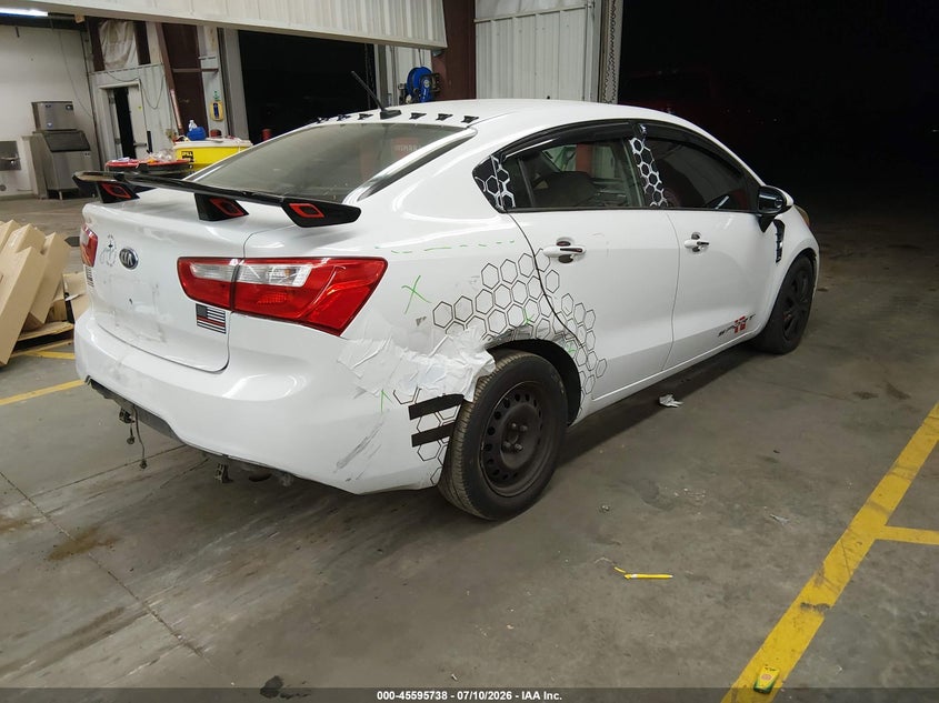 2013 Kia Rio VIN KNADM4A31D6170468 IAAI salvage auction — RIGHT SIDE, Salvage (Arizona), sold $775 on 2026-07-28 (photo 4)