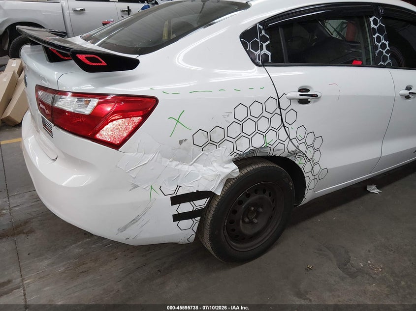 2013 Kia Rio VIN KNADM4A31D6170468 IAAI salvage auction — RIGHT SIDE, Salvage (Arizona), sold $775 on 2026-07-28 (photo 6)